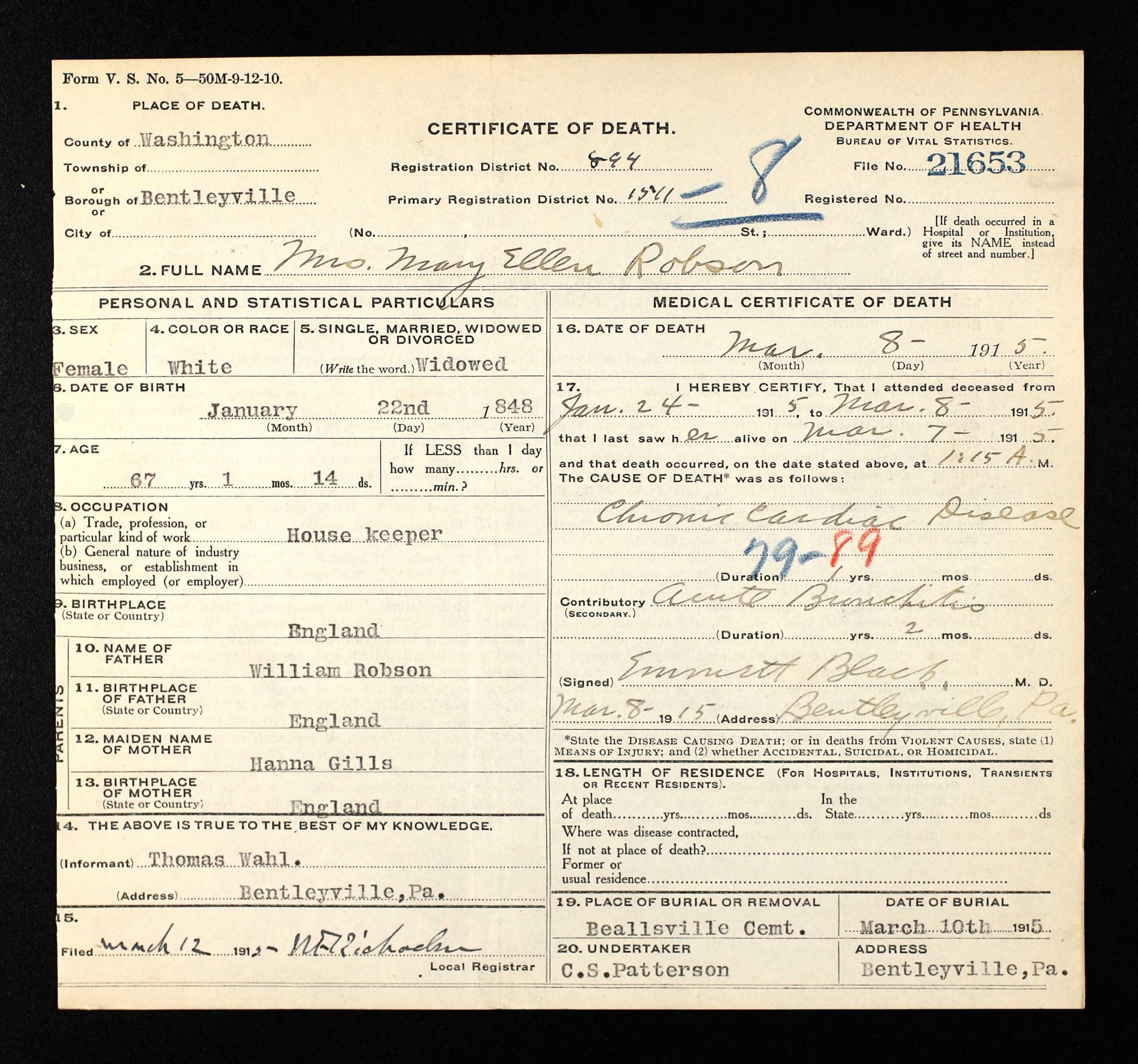 Mary Ellen Robson